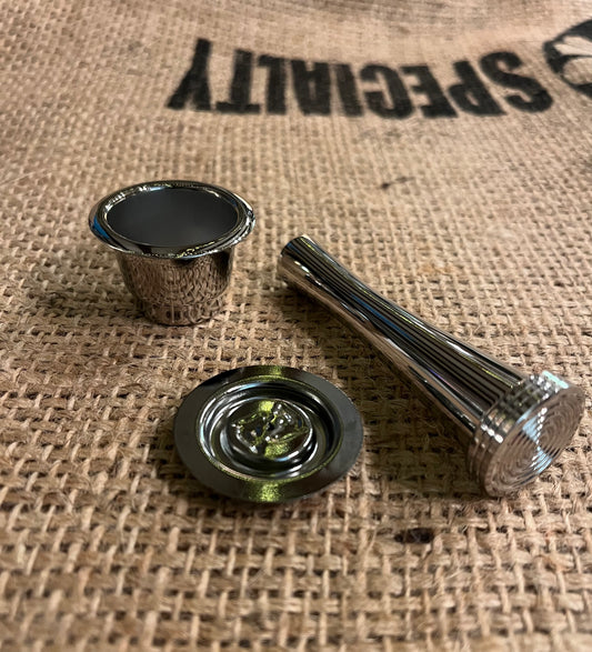 Stainless steel re-usable pod set