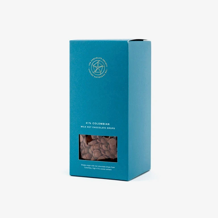 The Chocolate Society | hot chocolate drops - Colombian milk chocolate