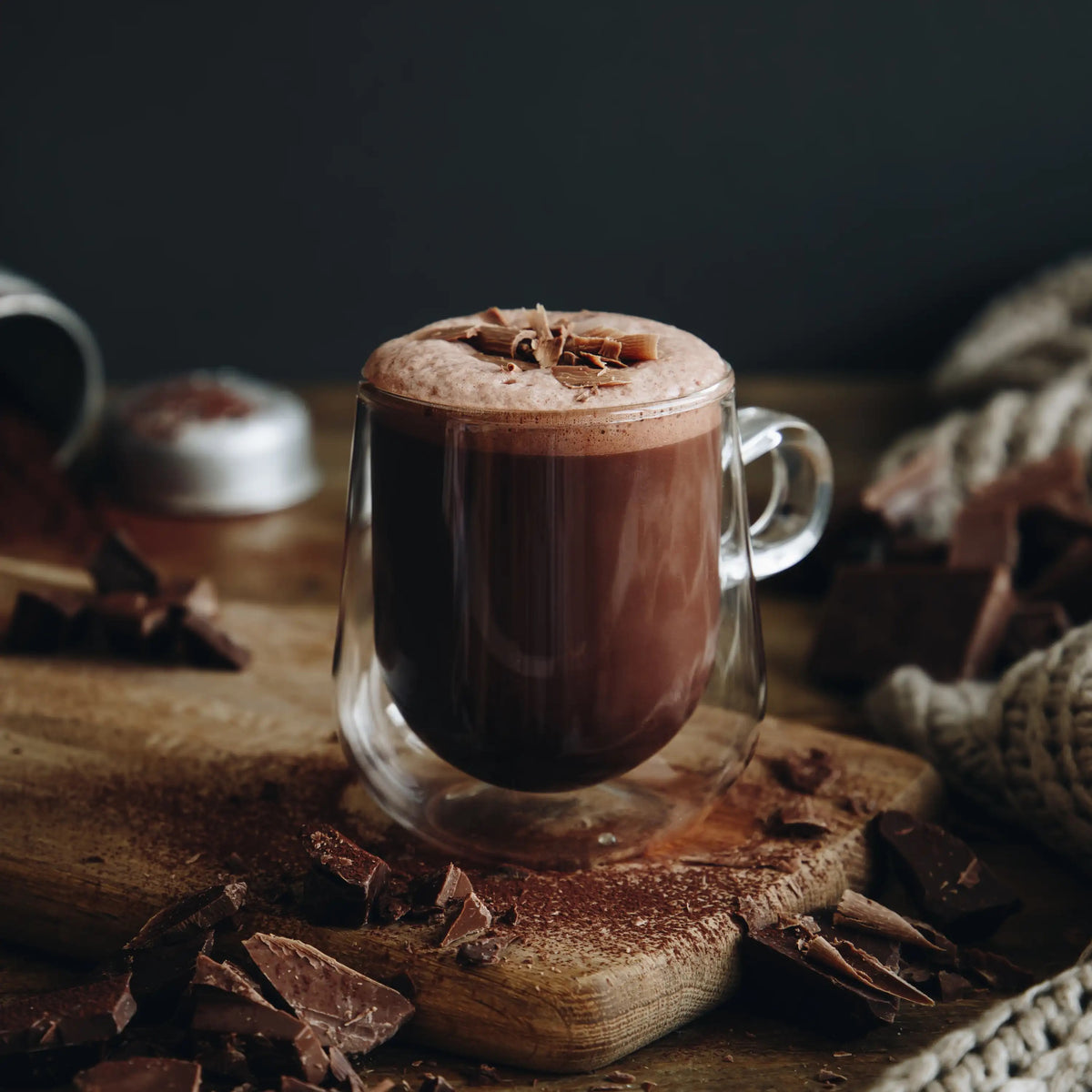 The Chocolate Society | hot chocolate drops - Colombian milk chocolate
